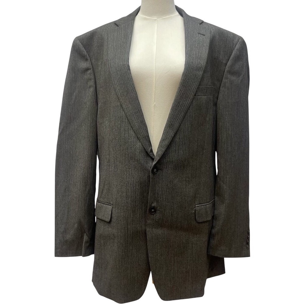 Calvin Klein Mens 100% Pure Wool Sport Coat‎ Blazer 46L READ